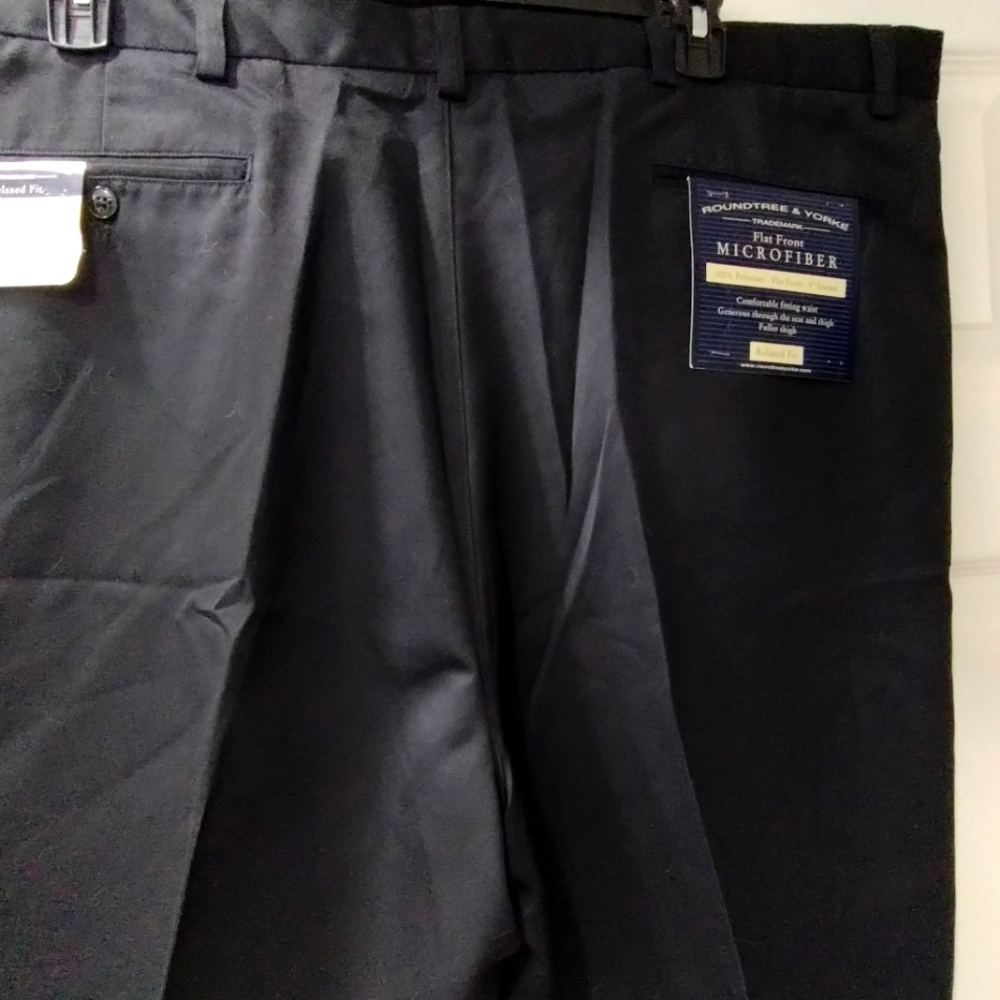 NWT Men's Roundtree and Yorke flat front microfiber shorts 2 separate pairs